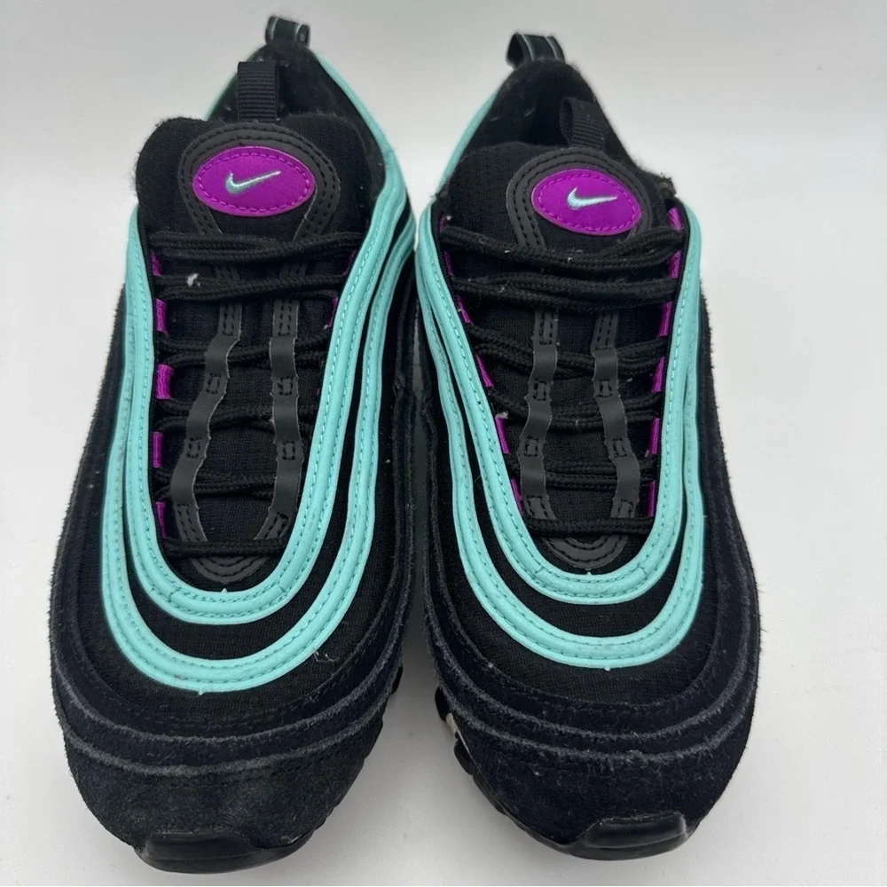 Nike Air Max 97 Black Hyper Violet 921522-015 Youth 7Y
